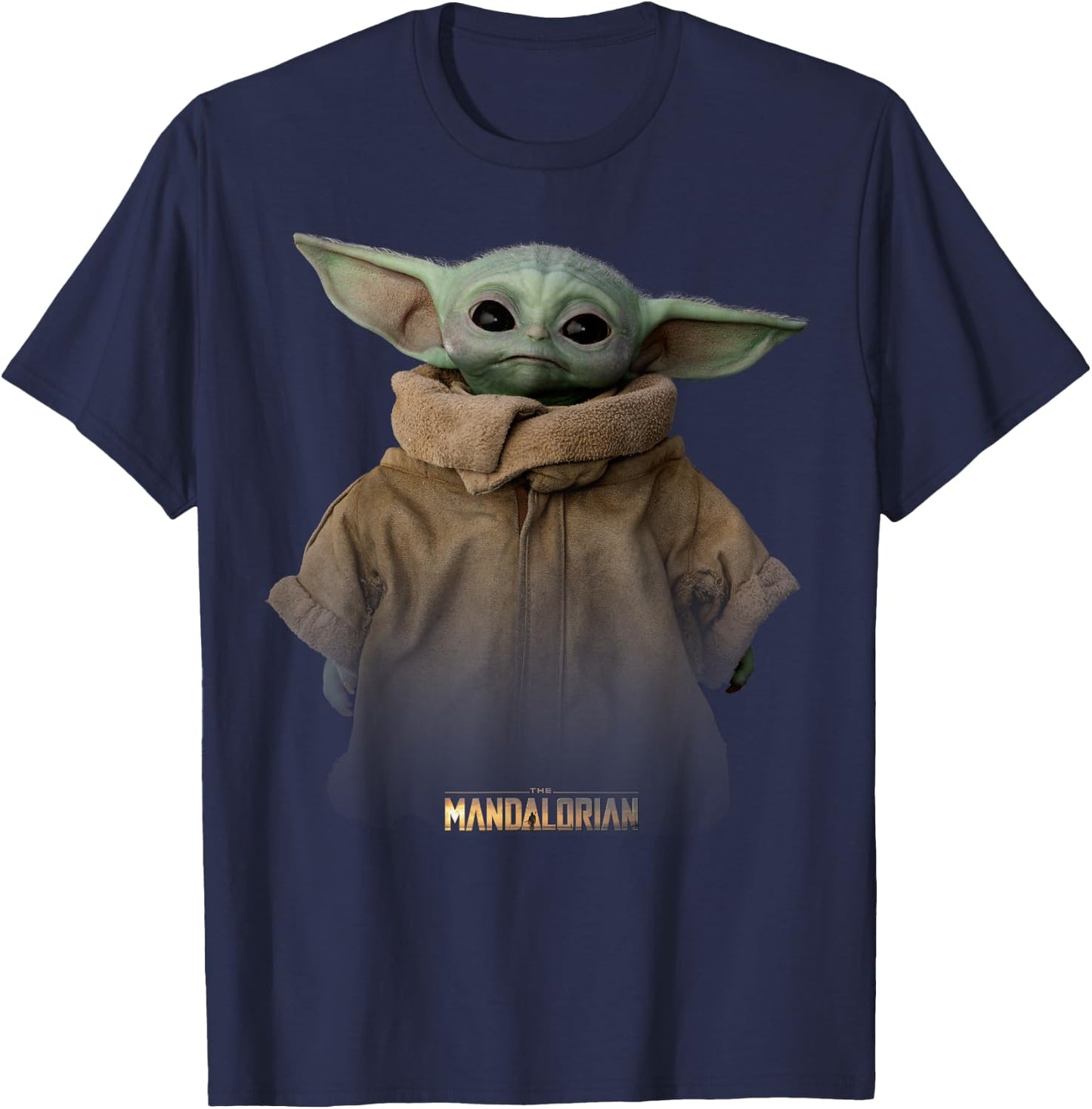 Star Wars The Mandalorian The Child Simple Portrait T-Shirt - T-Shirt | Navy