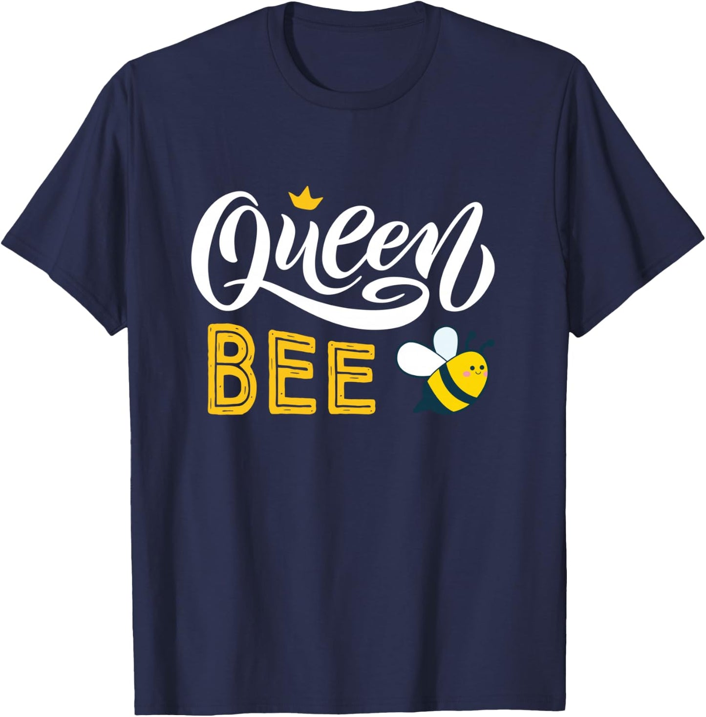 Beekeeper Queen Bee Cute Bees Honey Lover Queen Bee T-Shirt - T-Shirt | Navy