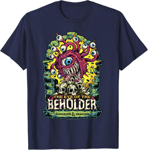Dungeons & Dragons Eye of The Beholder Small T-Shirt - T-Shirt | Navy