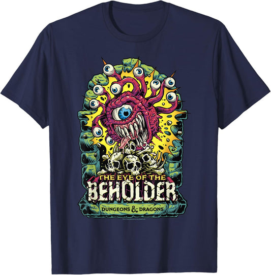 Dungeons & Dragons Eye of The Beholder Small T-Shirt - T-Shirt | Navy