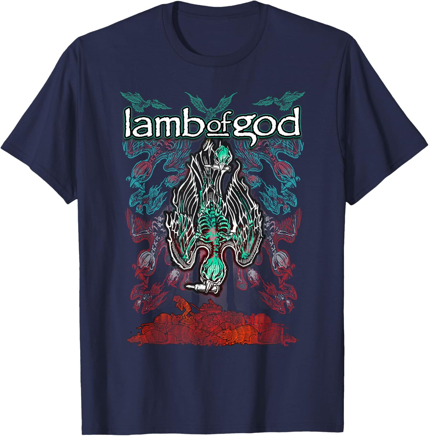 Lamb of God - Ashes of The Wake T-Shirt - T-Shirt | Navy