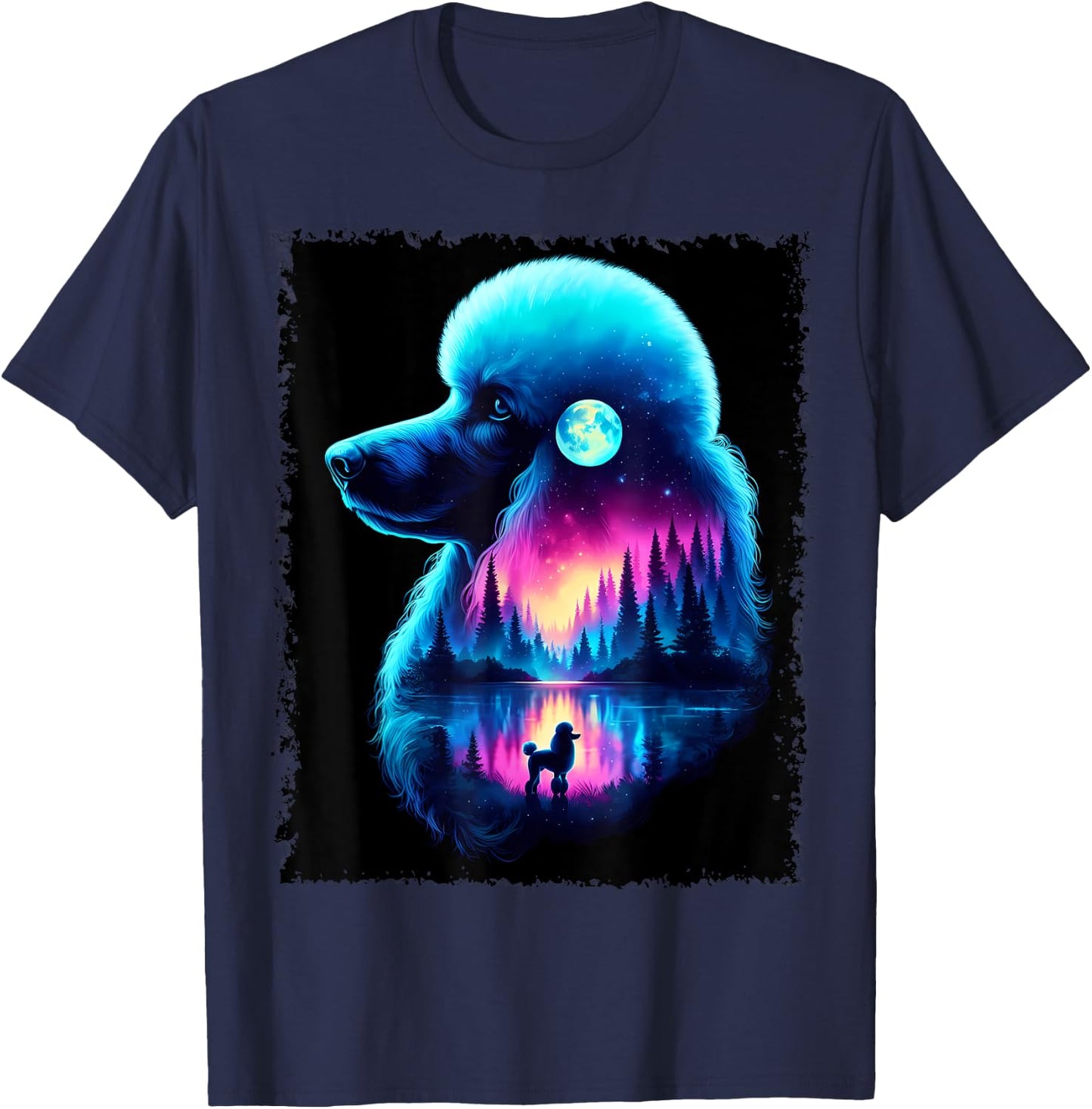 Spirit Animal Poodle Dog Owner Men Women Kids T-Shirt - T-Shirt | Navy