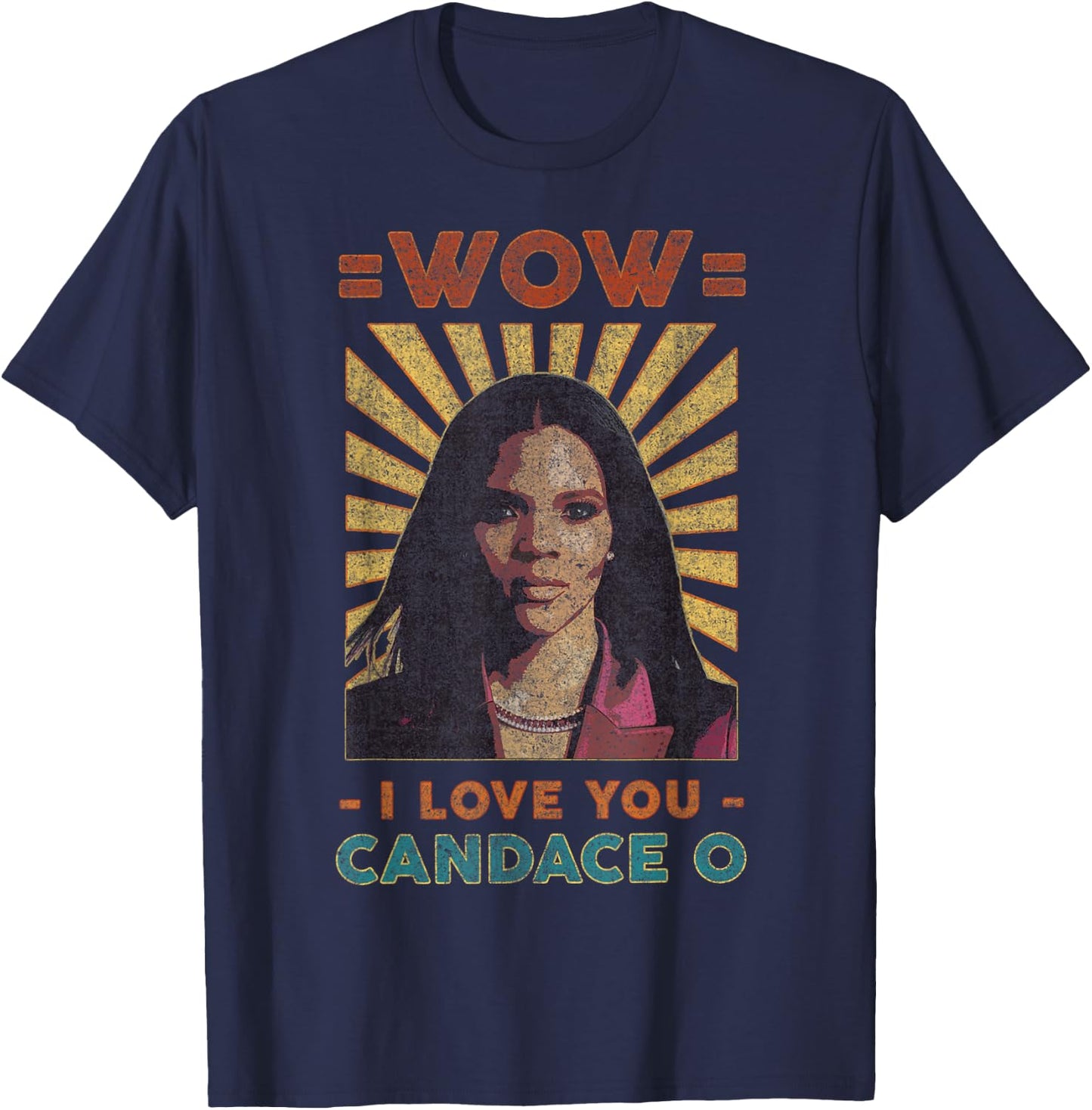 I Support Candace Owens for Republican President 2024, Retro T-Shirt - T-Shirt | Navy