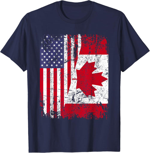 Canadian Roots | Half American Flag | Canada