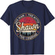Shawn The Man The Myth The Legend Personalized Name T-Shirt - T-Shirt | Navy
