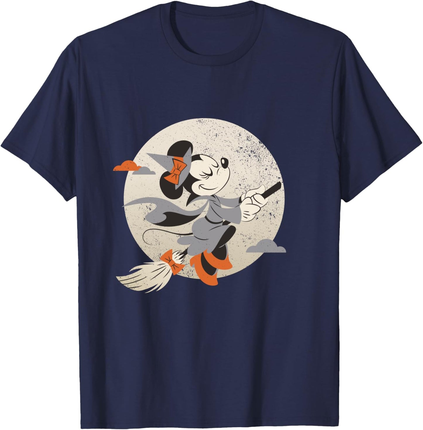 Disney Minnie Mouse Flying Witch Costume Halloween T-Shirt - T-Shirt | Navy