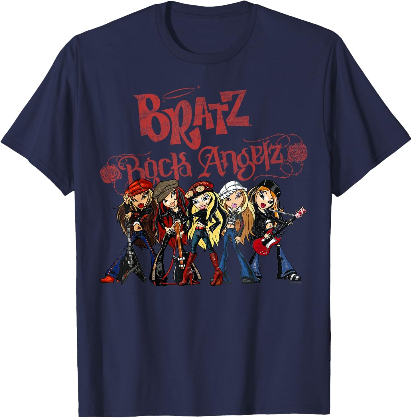 Bratz Rock Angelz Group Shot T-Shirt - T-Shirt | Navy