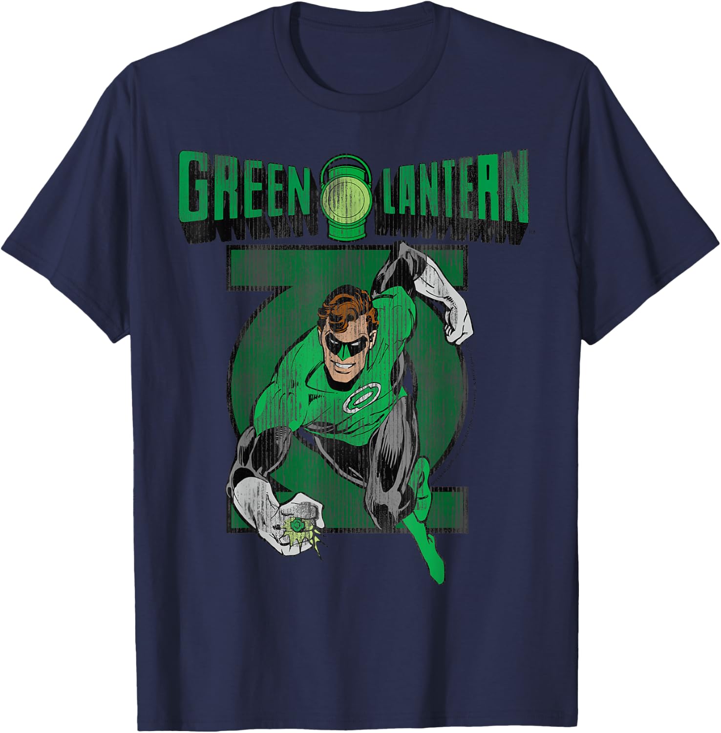 DC Comics The Green Lantern Run Hal T-Shirt - T-Shirt | Navy