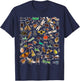 Cool Lots Of Bugs | Funny Insect Lover Entomologist Boy Gift T-Shirt - T-Shirt | Navy