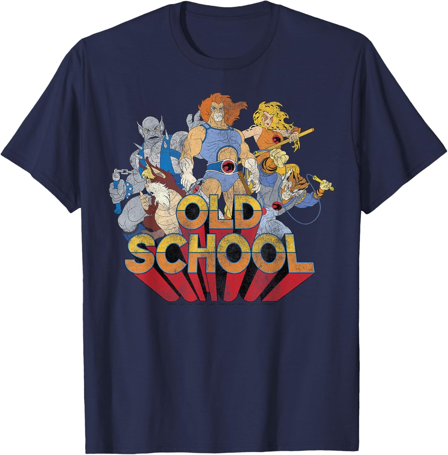 Thundercats Old School Group Shot T-Shirt - T-Shirt | Navy