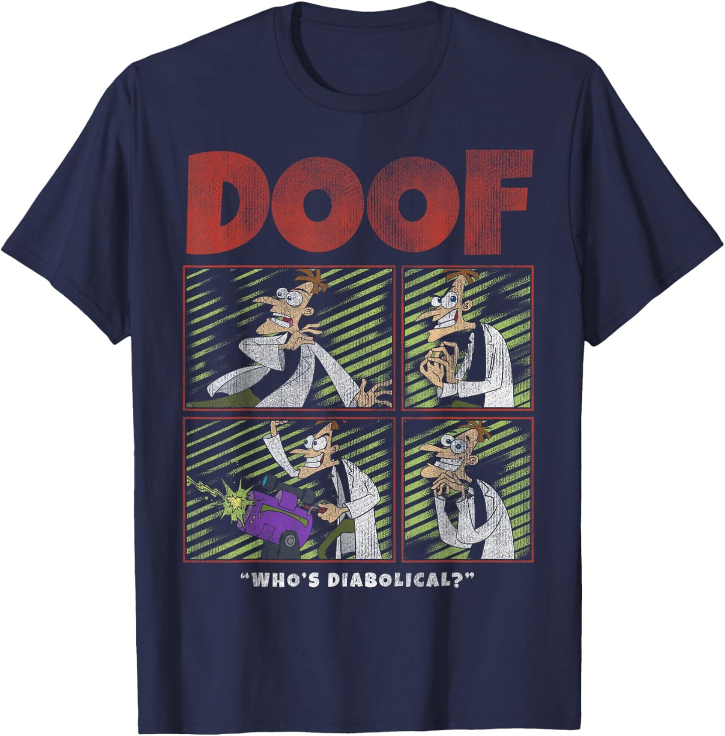 Disney Phineas and Ferb Doof Box Up T-Shirt - T-Shirt | Navy