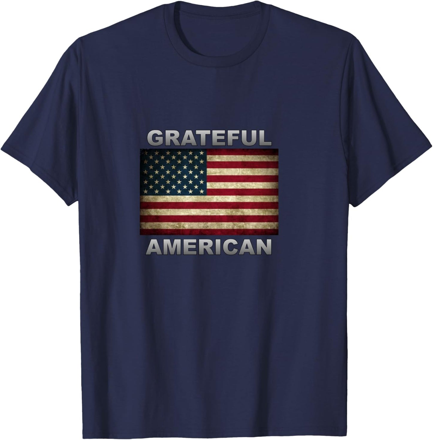 American Flag Grateful American T-Shirt - T-Shirt | Navy