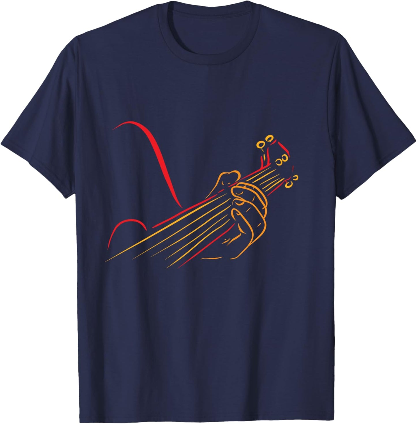 Playing Guitar Guitarist Music Life Funny Gift T-Shirt - T-Shirt | Navy