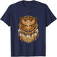 Native American Tribal Art Owl, Mystic owl T-Shirt - T-Shirt | Navy