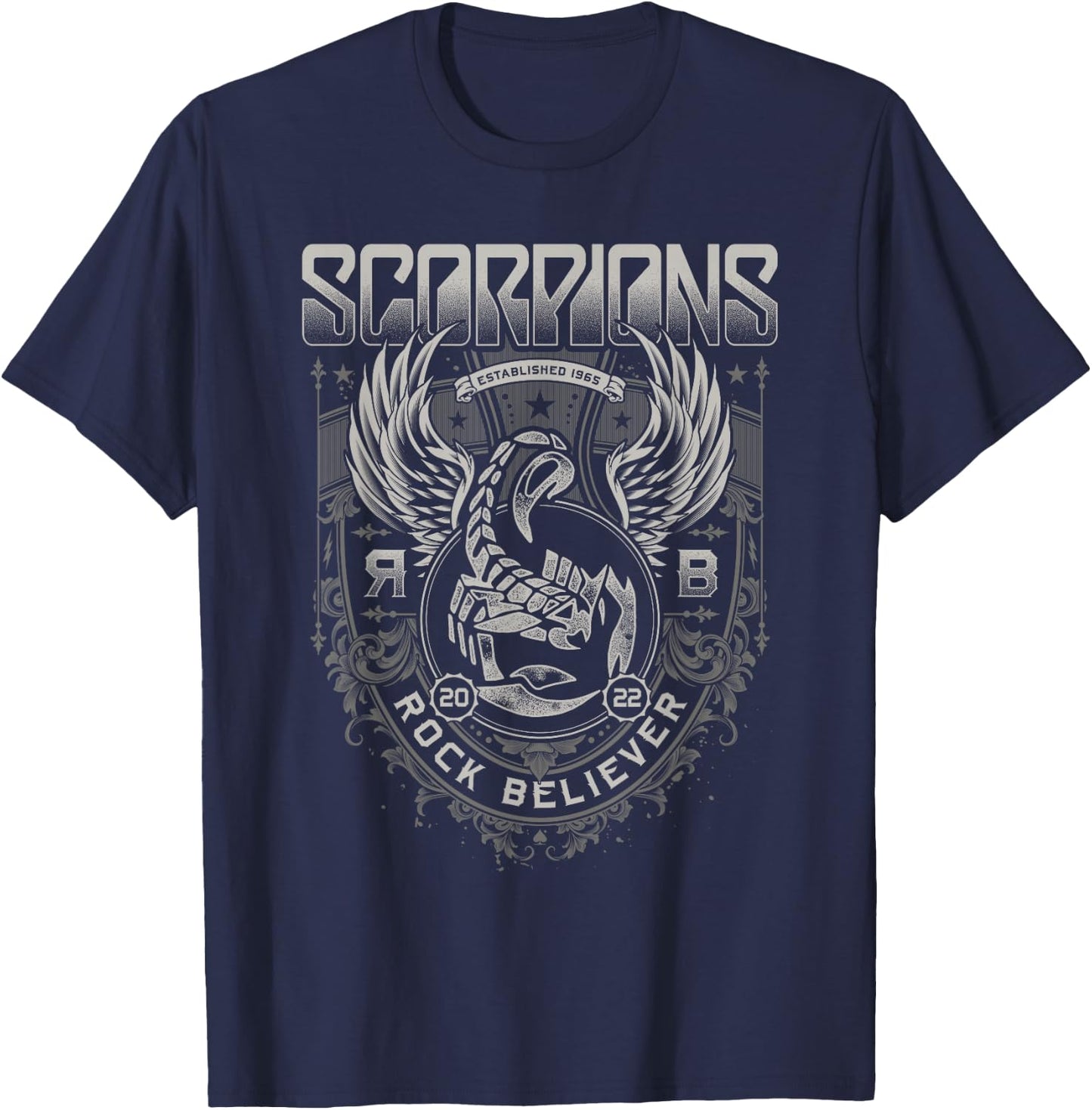 Rock Believer Ornaments T-Shirt - T-Shirt | Navy