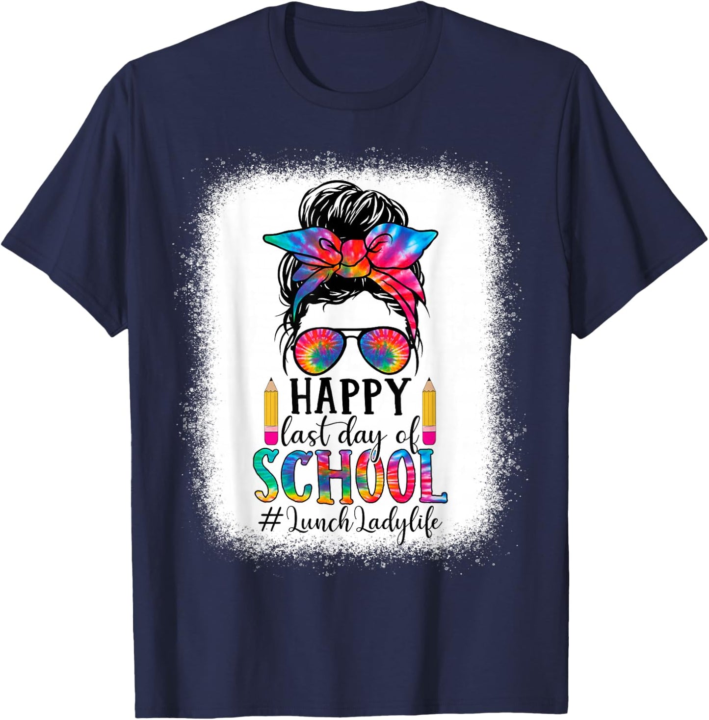 Lunch Lady Last Day Of School Teacher Womans School Girl T-Shirt - T-Shirt | Navy