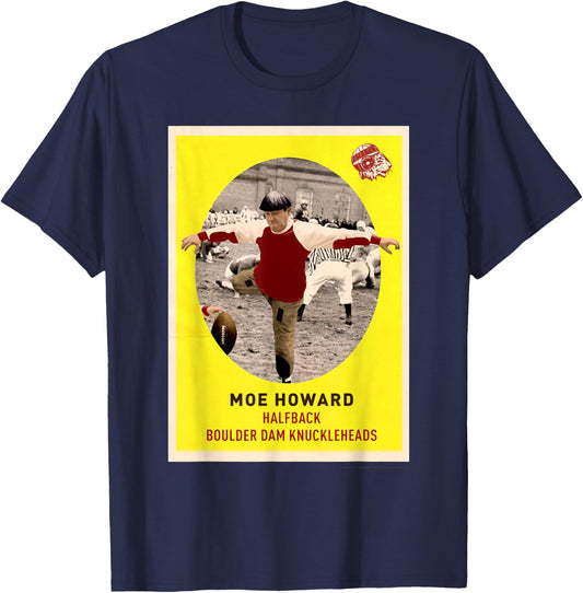 Moe - Knuckleheads Football Card T-Shirt - T-Shirt | Navy