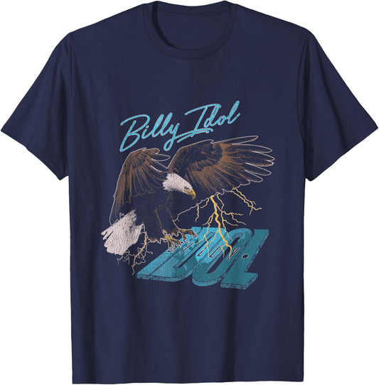 Billy Idol - Biker Eagle T-Shirt - T-Shirt | Navy