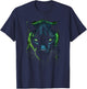 Panther with beautiful green eyes black panthers T-Shirt - T-Shirt | Navy