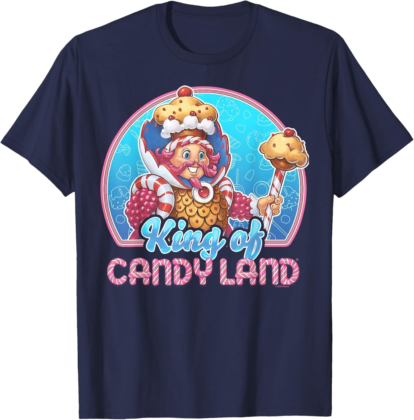 Candy Land King of Candy Land Portrait T-Shirt - T-Shirt | Navy