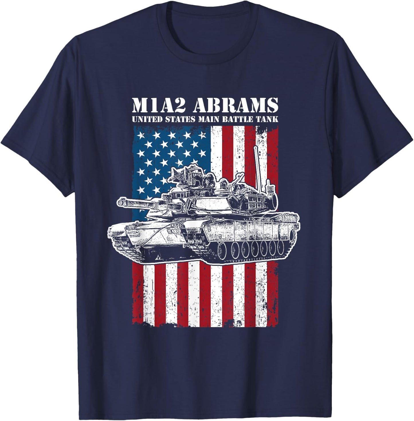 M1A2 Abrams Tank T-Shirt - T-Shirt | Navy