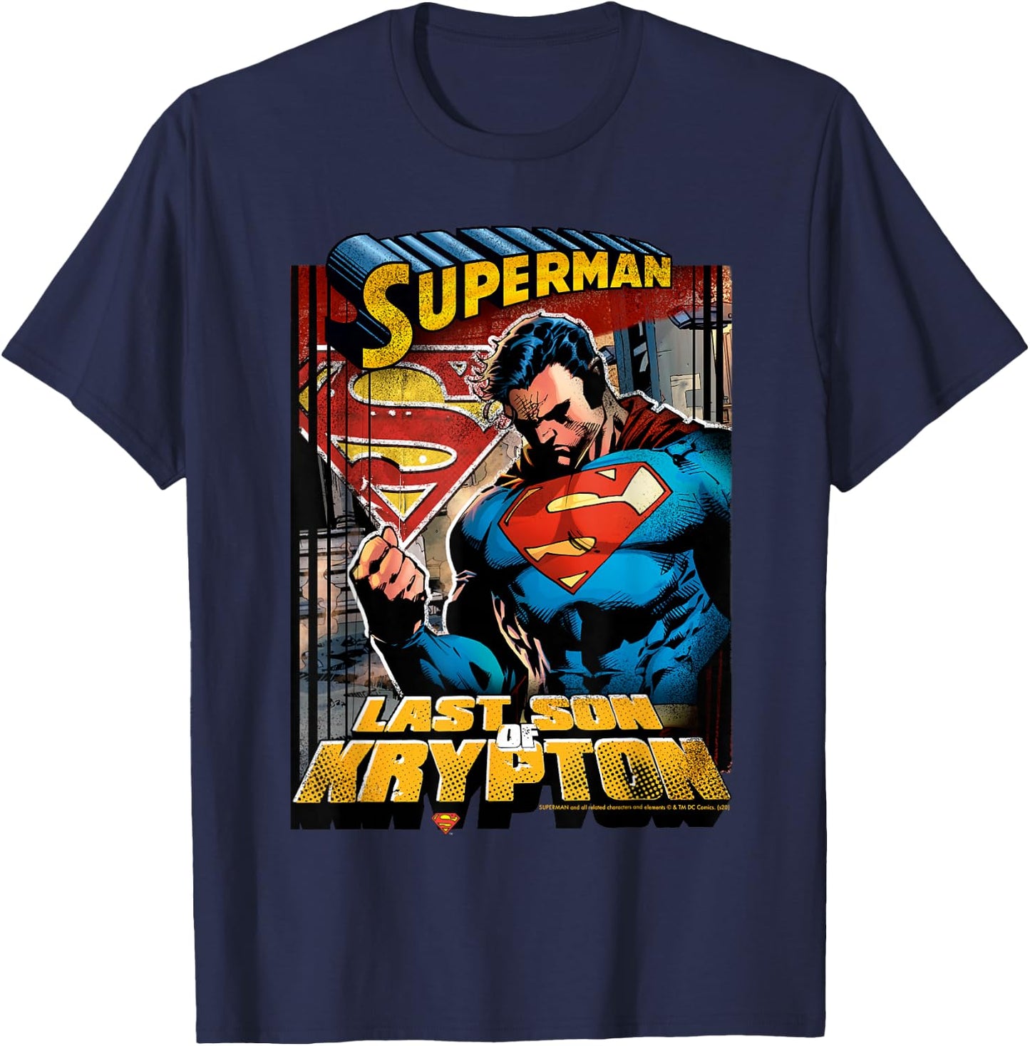 DC Comics Superman Last Son of Krypton T-Shirt - T-Shirt | Navy