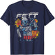 Star Wars Jango Fett Hero Blasters Mandalorian Prequel T-Shirt - T-Shirt | Navy