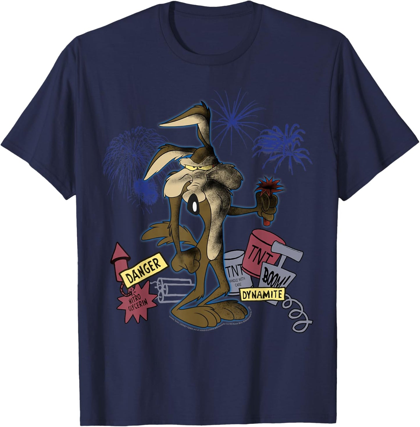 Looney Tunes Wile E. Coyote TNT Portrait Short Sleeve T-Shirt - T-Shirt | Navy
