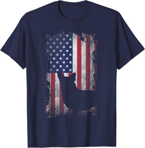 Patriotic Corgi American Flag USA Cute Cool Corgi Dog Lover Women Kids Men T-Shirt - T-Shirt | Navy