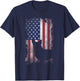 Patriotic Corgi American Flag USA Cute Cool Corgi Dog Lover Women Kids Men T-Shirt - T-Shirt | Navy