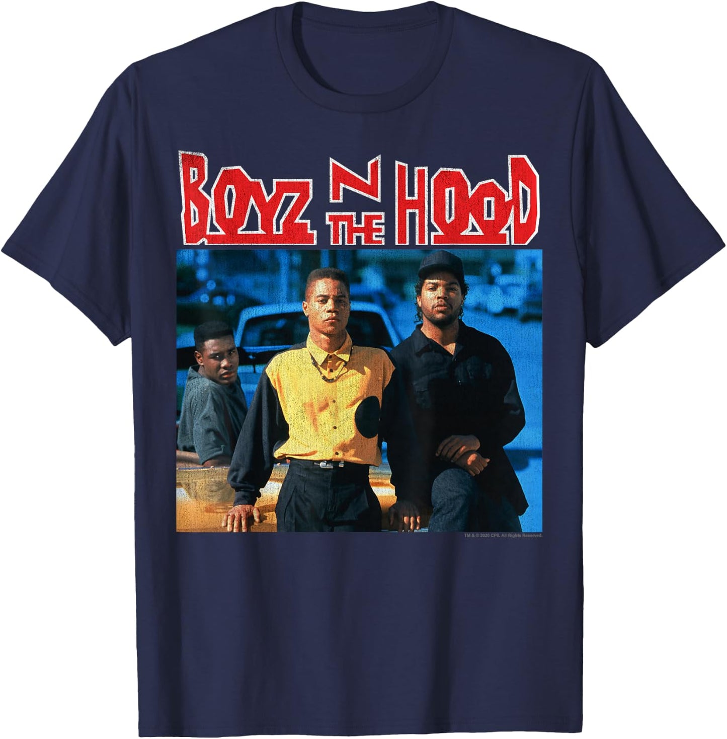 Boyz N The Hood Classic Poster Small T-Shirt - T-Shirt | Navy