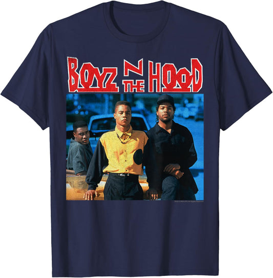 Boyz N The Hood Classic Poster Small T-Shirt - T-Shirt | Navy