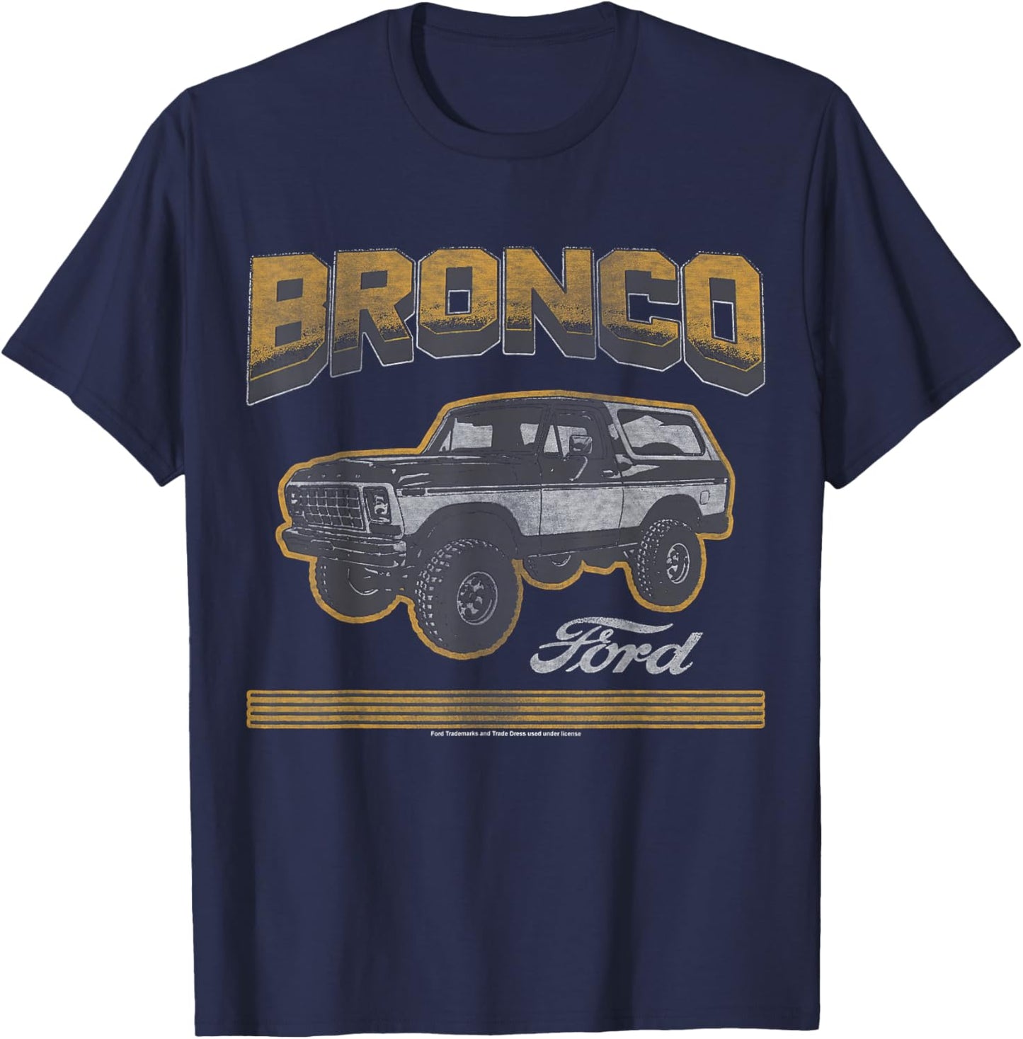 Ford - Bronco SUV With Logo T-Shirt - T-Shirt | Navy