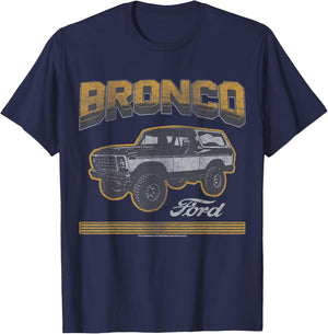 Ford - Bronco SUV With Logo T-Shirt - T-Shirt | Navy