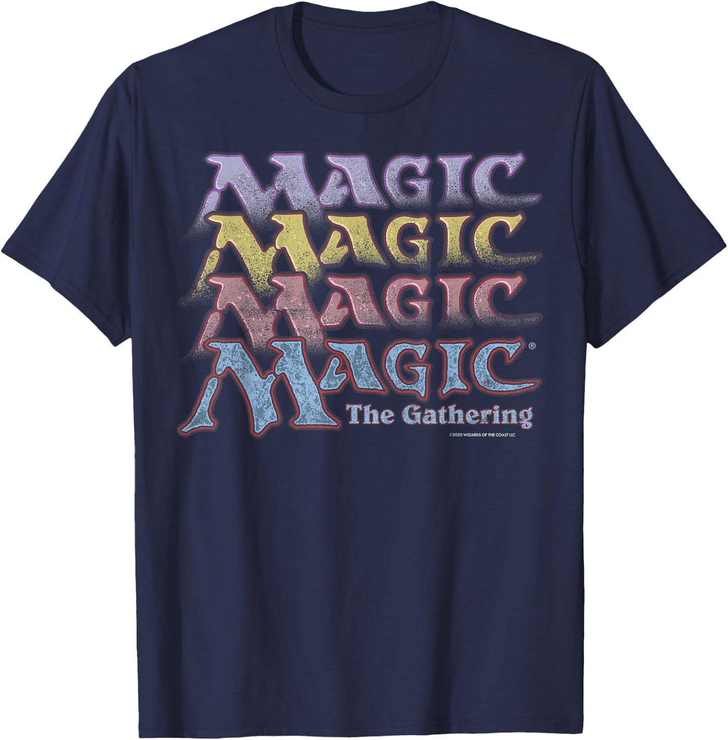 Magic: The Gathering Retro Logo Stack T-Shirt - T-Shirt | Navy