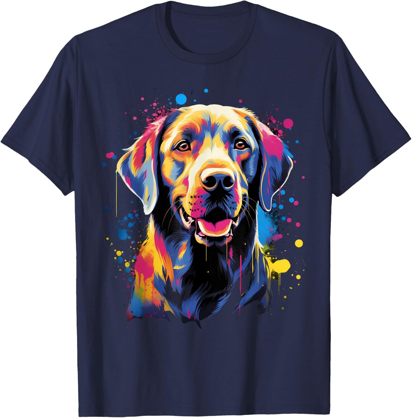 Cute Labrador Retriever T-Shirt - T-Shirt | Navy