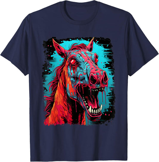 Zombie Horse T-Shirt - T-Shirt | Navy