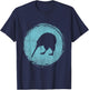 Retro Kiwi New Zealand T-Shirt - T-Shirt | Navy