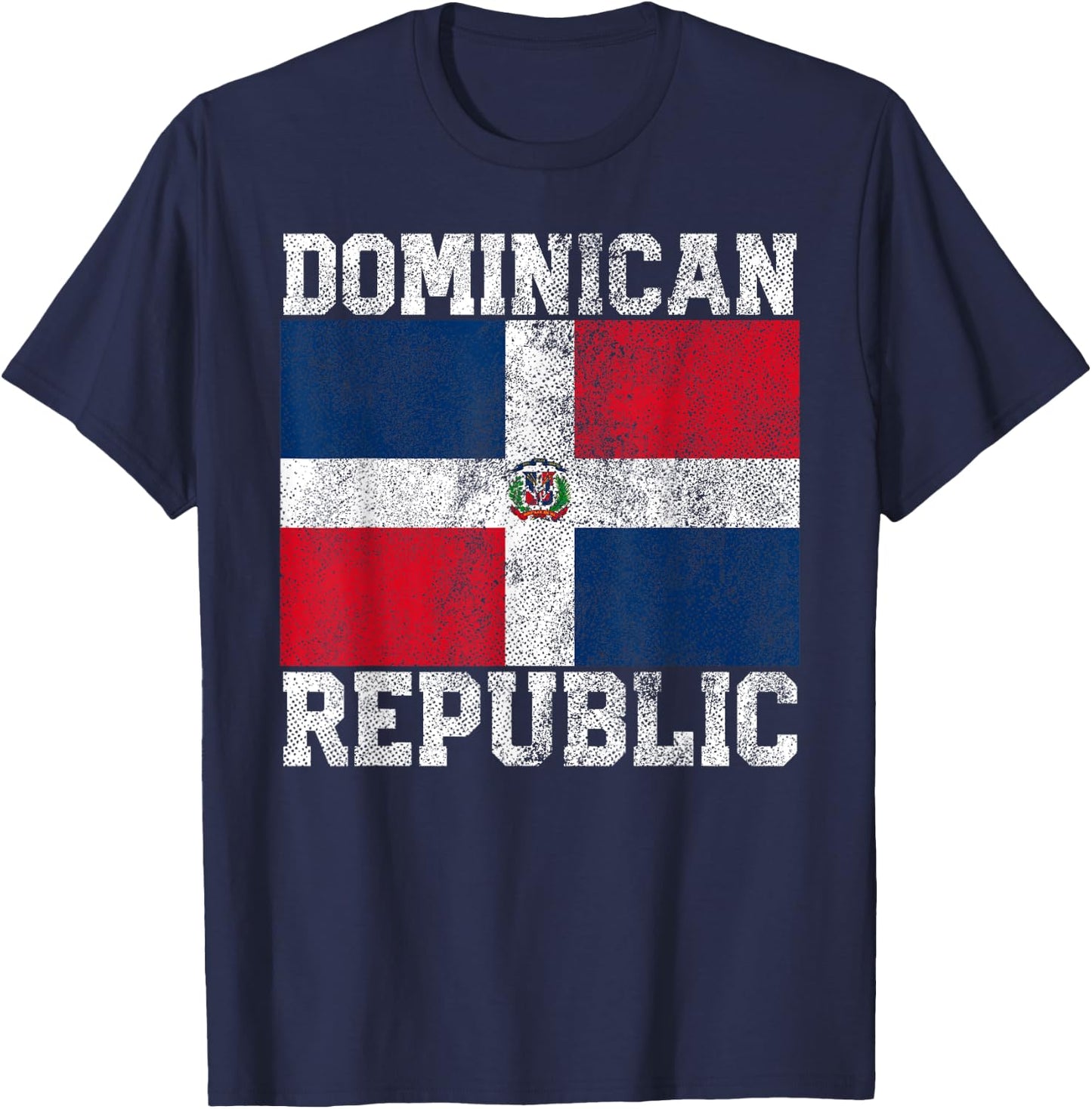 Dominican Republic Flag National Pride Roots Country Family T-Shirt - T-Shirt | Navy