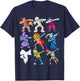 Dabbing Halloween Monsters Skeleton Pirate Pumpkin Dabbing T-Shirt - T-Shirt | Navy