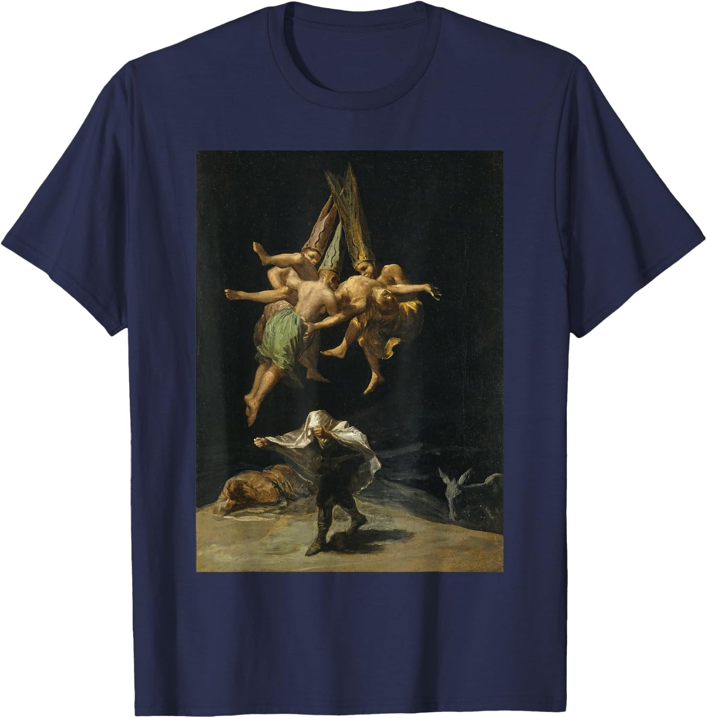 Famous Renaissance Painting Illustration T-Shirt - T-Shirt | Navy