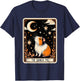 The Guinea Pig Tarot Card Women Men Kids Stars with Moon T-Shirt - T-Shirt | Navy