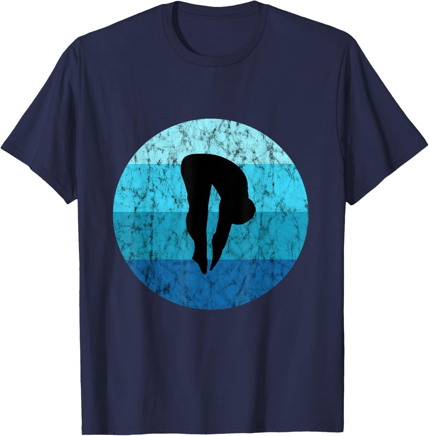 Springboard Diving Cliff Diver Platform Dive Water Diving T-Shirt - T-Shirt | Navy