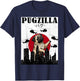 Pug Shirt Funny Pug Owner Pugzilla Dog Lover Funny T-Shirt - T-Shirt | Navy