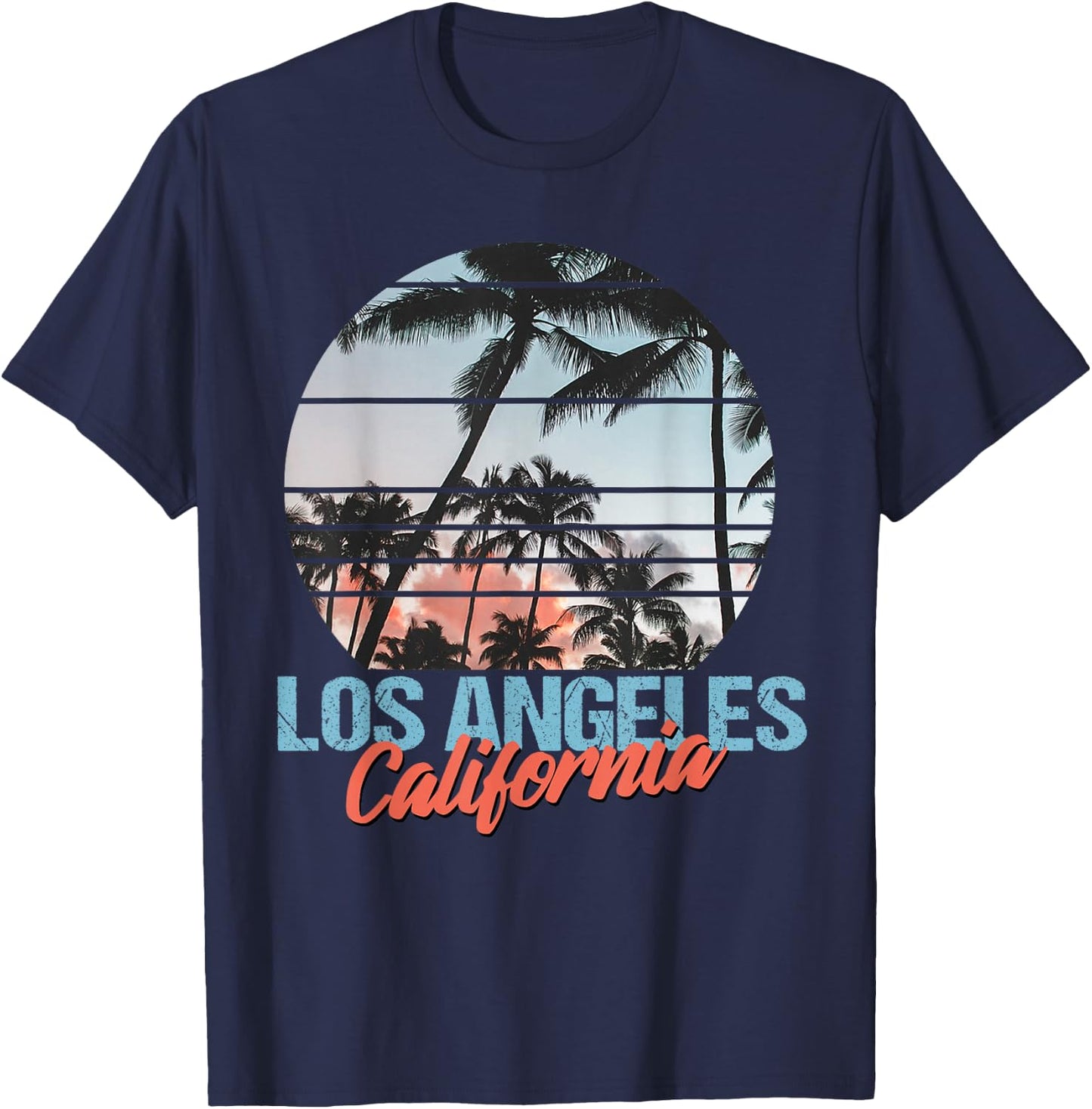 Los Angeles California Pride Vacation Travel Tourist Gift T-Shirt - T-Shirt | Navy