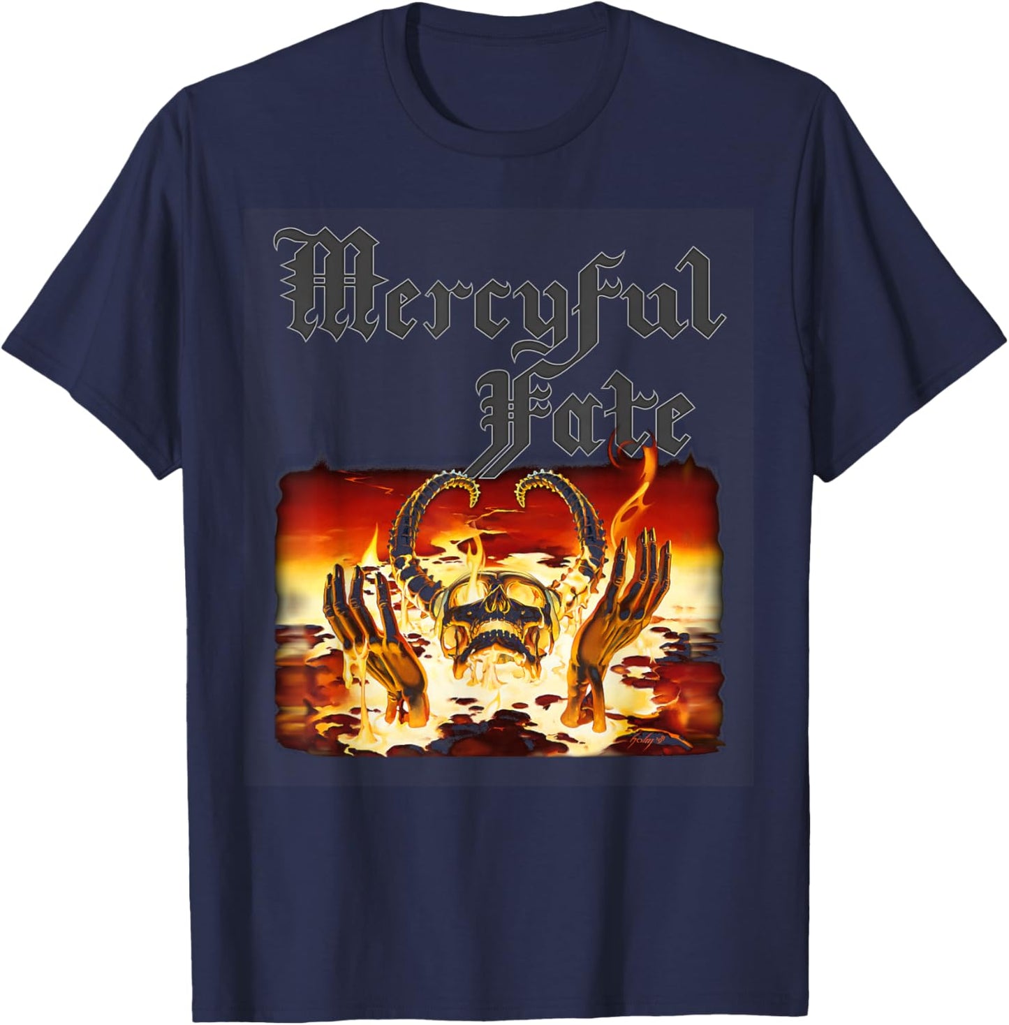 Mercyful Fate - 9 T-Shirt - T-Shirt | Navy