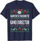 Santa's favorite band director Xmas T-Shirt - T-Shirt | Navy