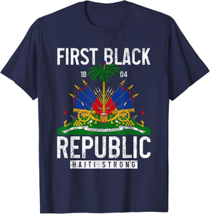 Haitian Flag Prize T-Shirt - T-Shirt | Navy