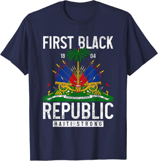 Haitian Flag Prize T-Shirt - T-Shirt | Navy