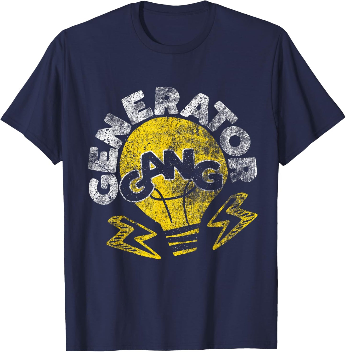 Funny Electrician - Generator Gang Electrical Engineer T-Shirt - T-Shirt | Navy